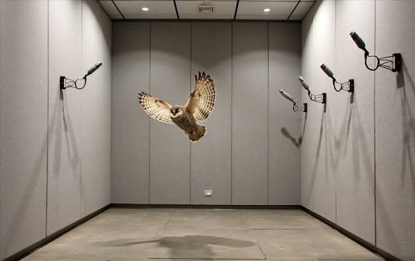 Owl flying silently